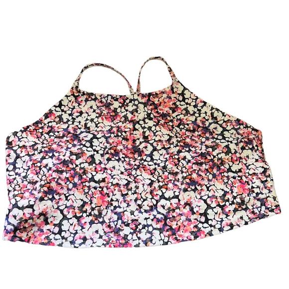 Old Navy 4X Colorful Floral Powersoft Built In Sports Bra Crop Top - Picture 1 of 12